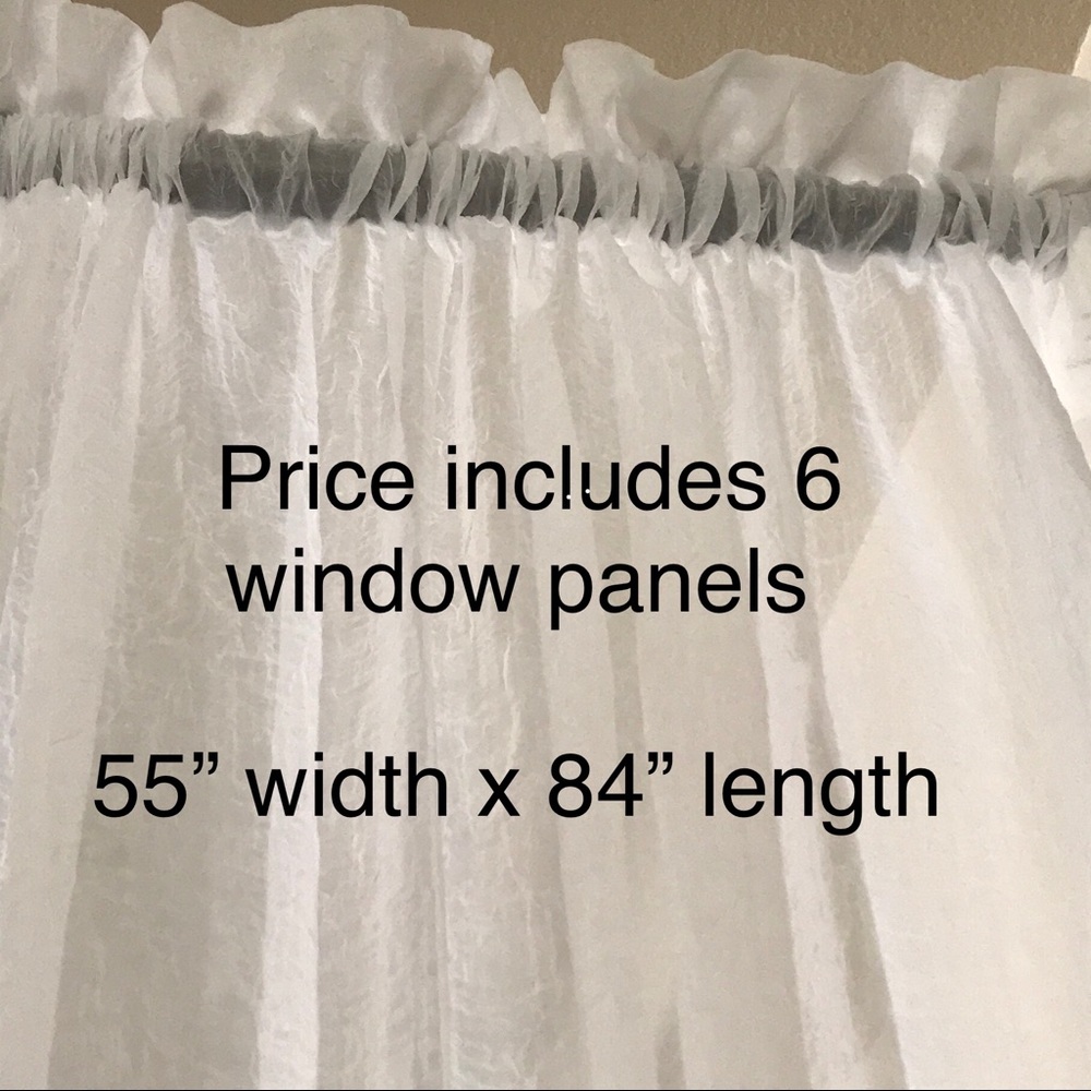 Crushed Voile Sheer Window Panels
